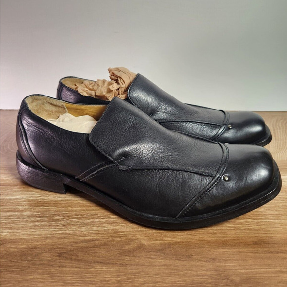 Gordon Rush Shoes Mens Size 8.5 Loafers Dark Black Leather Comfort Slip On NWT main image 4